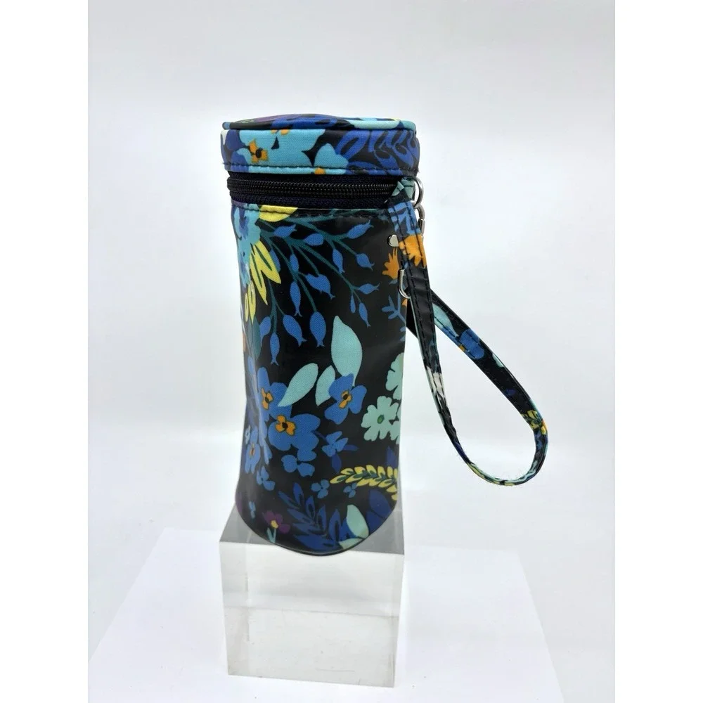 Vera Bradley Insulated Water Baby Bottle Travel Caddy Wristlet Midnight Read